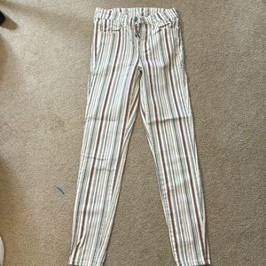 Retro striped jeans